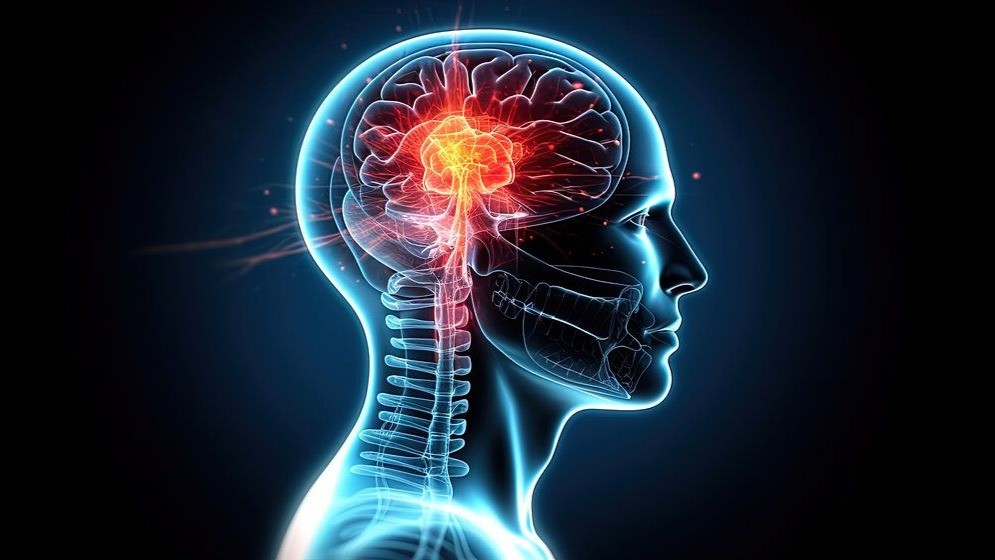 The neurological visual representation of a stroke